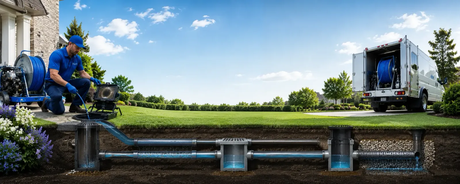Outdoor drain cleaning information for Keatchie, LA